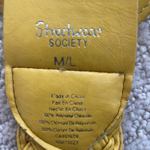 Streetwear Society yellow Breaded Belt - Picture 5 of 11